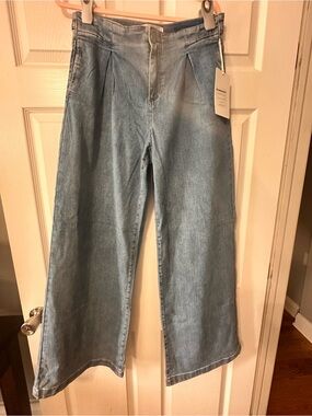 Medium Blue Wide Leg Jeans - Women's by Risen